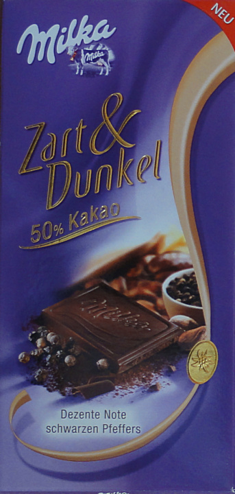 Milka srednie Amavel zart & dunkel 50 kakao dezente note schwarzen pfeffers.jpg